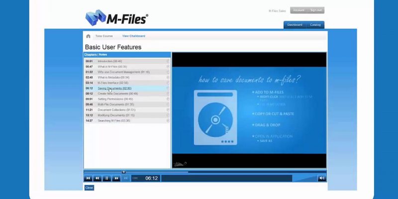 M-Files dashboard