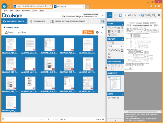 docuware dashboard